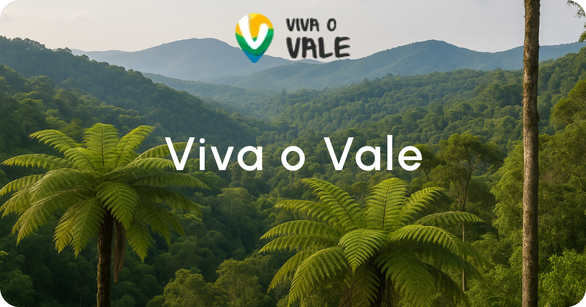 Ilustração da Mata Atlântica do Vale do Ribeira